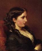 Study of a Girl in Profile Franz Xaver Winterhalter